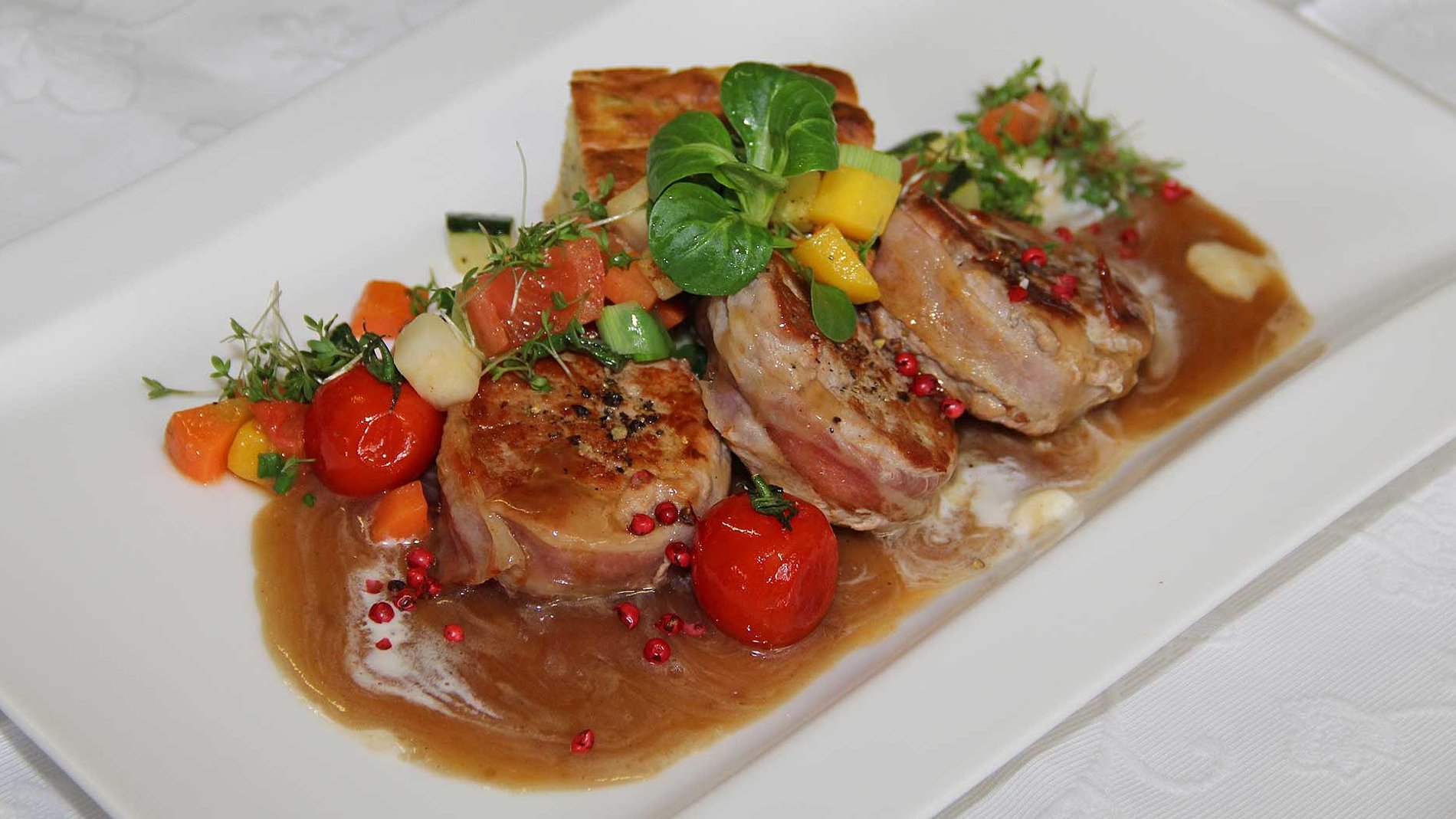 Schweinefilet – Küche im Gasthof Rose Virgen