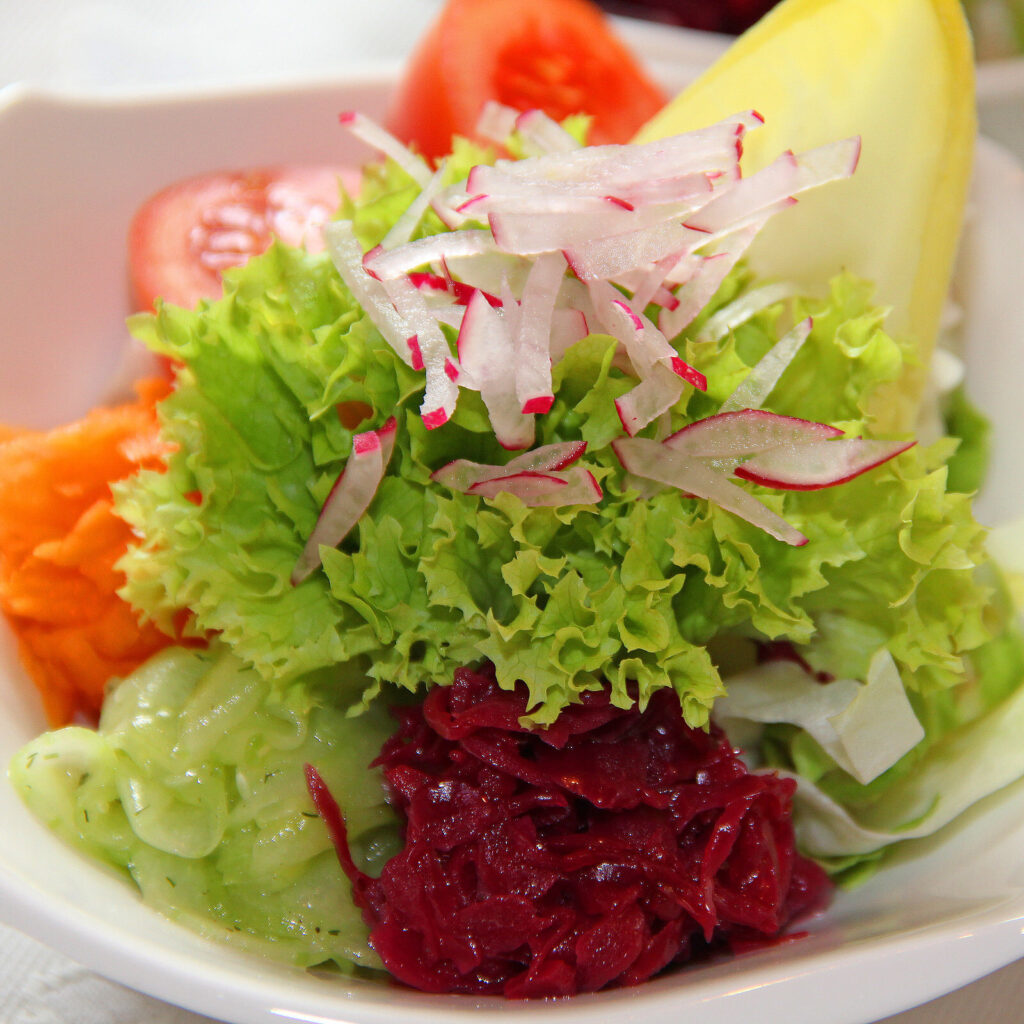 Frischer Salat im Gasthof Rose Virgen