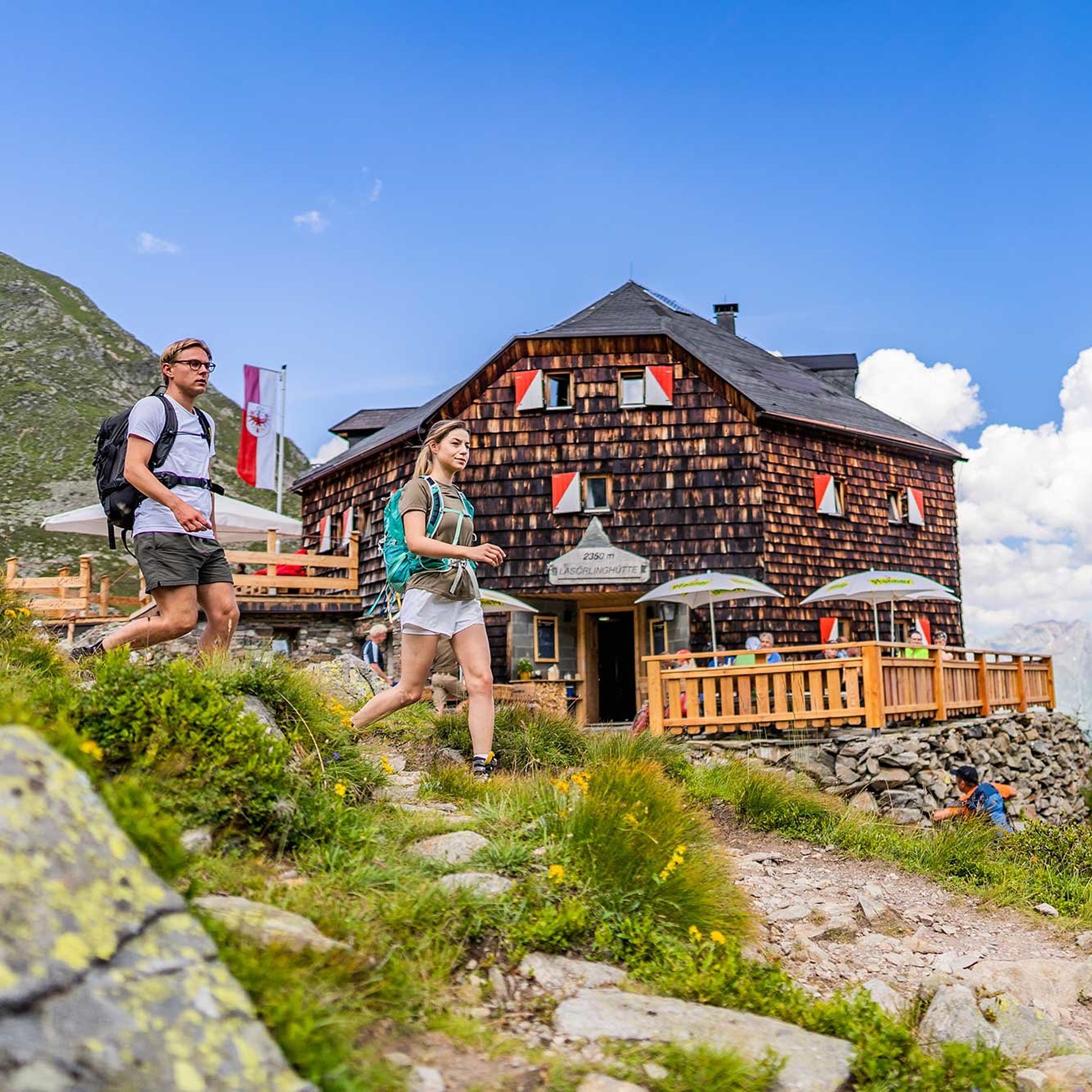 Lasörling hut on the Lasörling high-altitude trail, East Tyrol